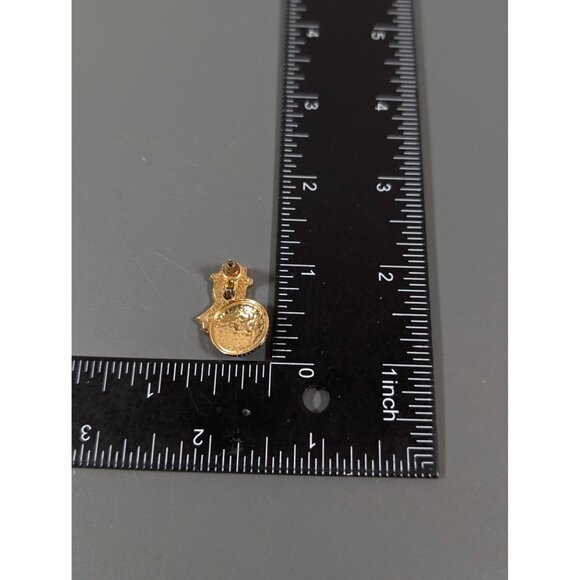 Vintage Avon Christmas Snowman Earrings Articulated Pierced Winter - Picture 7 of 7